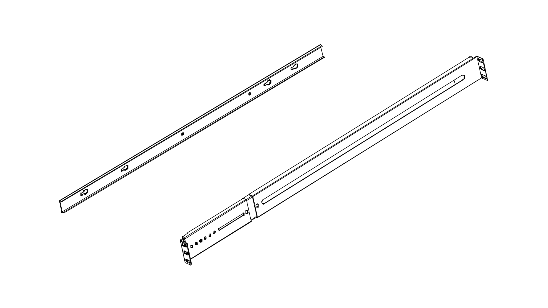 Slide Rail - server system assembly